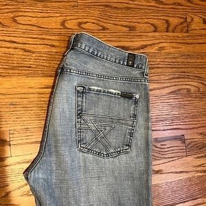 7 for all mankind men’s “standard” jeans! Size 34, button fly. Great condition!